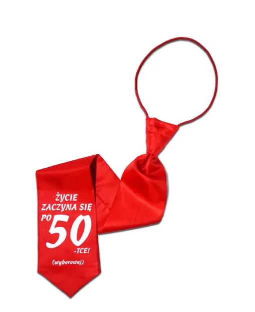 Krawat czerwony - Życie zaczyna się po 50-tce! (wyborowej)