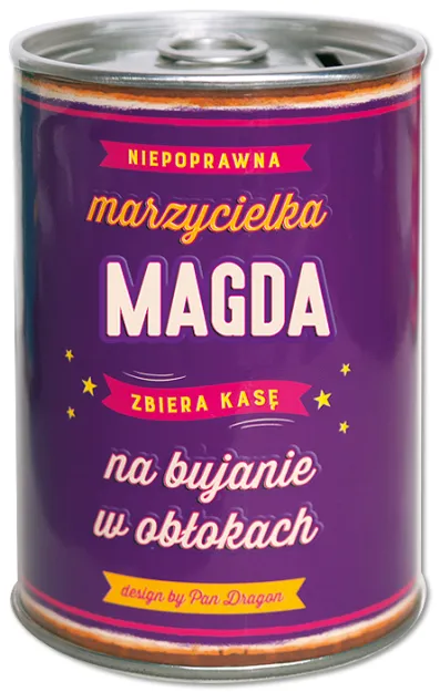 Puszka Skarbonka Vip - Magda - Niepoprawna marzycielka Magda zbiera kasę na bujanie w obłokach