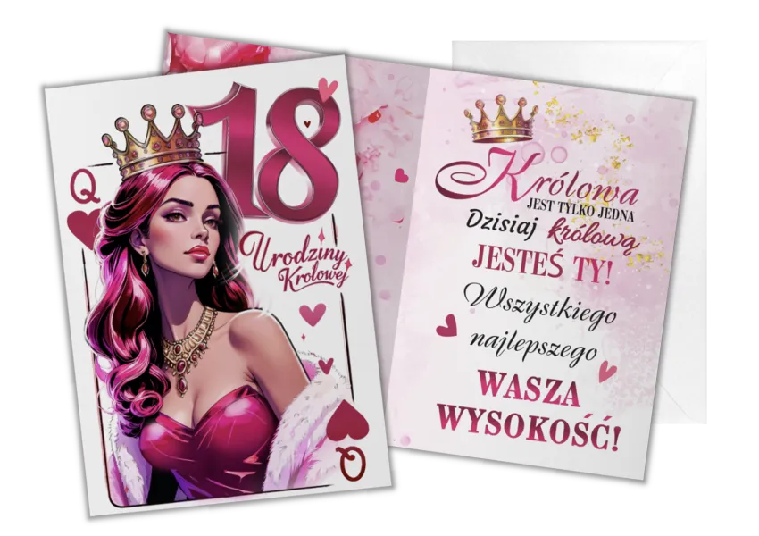 Kartka C5 - 18 Urodziny Królowej