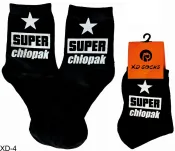Skarpetki czarne - Super Chłopak (gwiazda) - 2