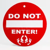 Plakietka z przylepcem - Do not enter! - Nie wchodzić
