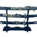 Replika broni - Katana. Zestaw 3 mieczy (uszkodzony - odklejony materiał) - 3