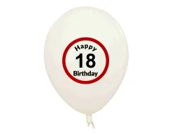 Balony - 18 Happy Birthday