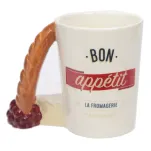 Kubek ceramiczny - Z bagietką. Bon appetit - 2