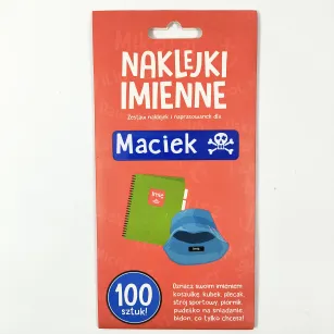 Naklejki imienne 100 szt. - Maciek