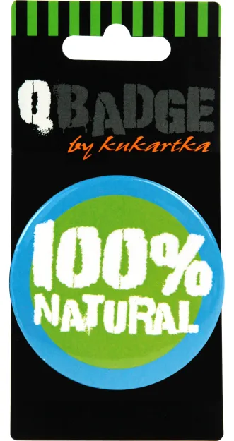 Przypinka Kukartka - 100% natural