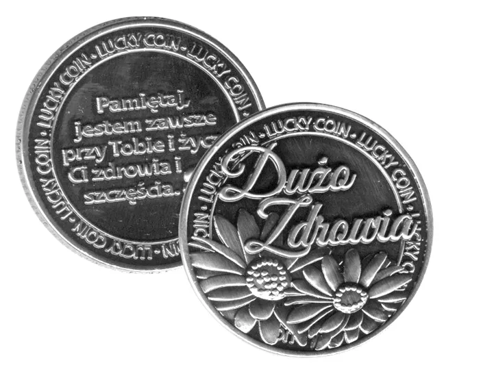 Moneta na szczęście Kukartka - Dużo zdrowia