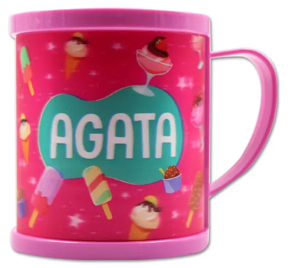 Kubek plastikowy 3D - Agata