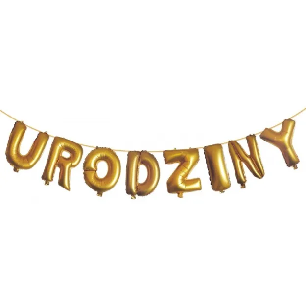 Napis z balonów - Urodziny