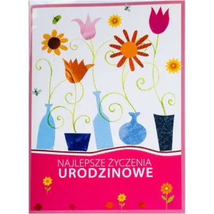 Karnet PQ - Najlepsze życzenia urodzinowe