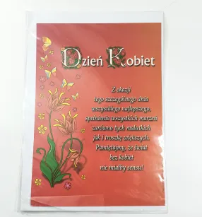 Dyplom - Dzień Kobiet (tulipany)