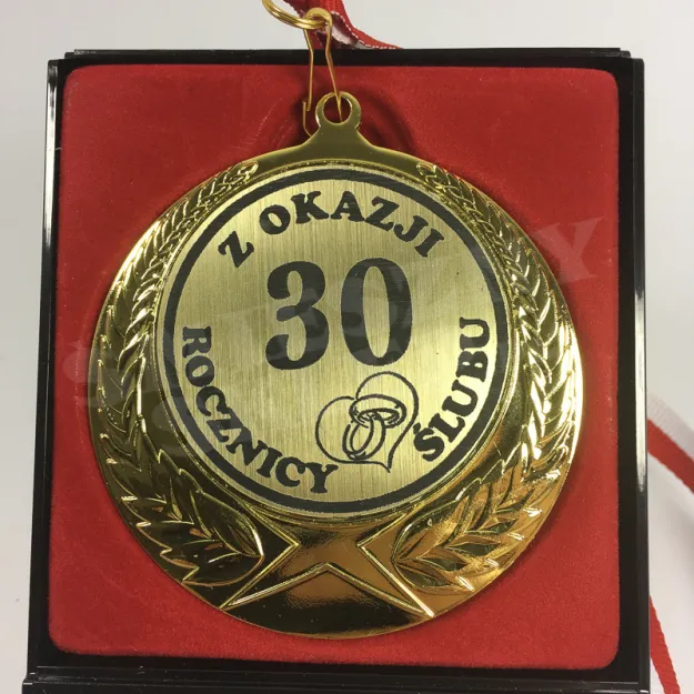 Medal w etui - Z okazji 30 rocznicy ślubu