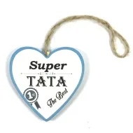 Tabliczka serce mini - Super Tata. The best.