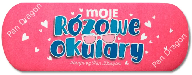 Etui na okulary - Moje różowe okulary