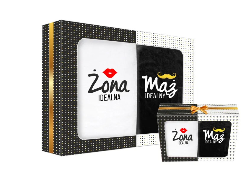 Zestaw 2 ręczników - Żona idealna / Mąż idealny