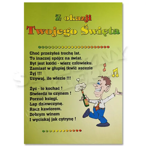 Dyplom - Z okazji Twojego Święta (Dla mężczyzny)