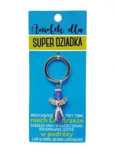 Brelok Kukartka - Aniołek dla - Super Dziadka