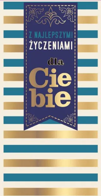 Kopertynka na kasę - Z najlepszymi życzeniami dla Ciebie