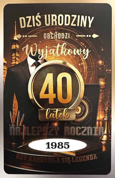 Karnet TOP - Dziś urodziny obchodzi wyjątkowy 40-latek