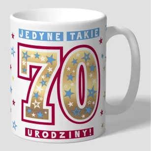 Kubek premium - Jedyne takie 70 urodziny