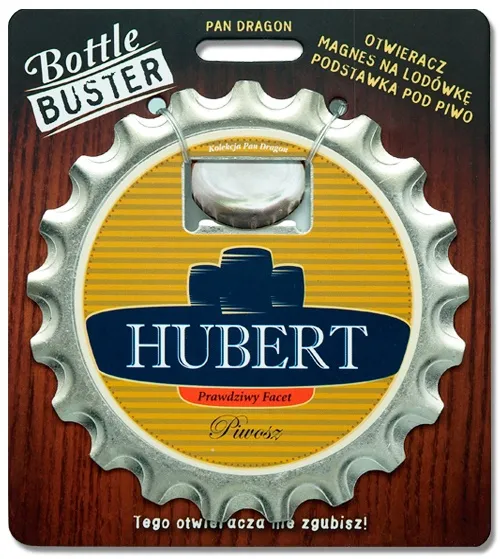 Otwieracz, podstawka, magnes 3w1 - Hubert - prawdziwy facet