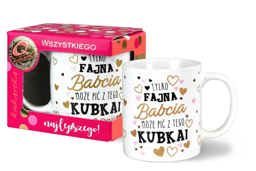 Kubek premium - Tylko fajna Babcia może pić z tego kubka