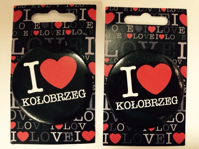 Przypinka - I love Kołobrzeg