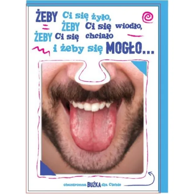 Karnet buźka - Żeby Ci się żyło, żeby Ci się wiodło...
