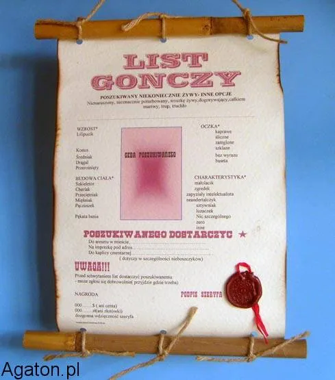 Dyplom z bambusem - List gonczy