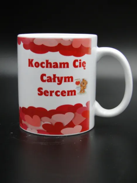 Kubek PR - Kocham Cię całym sercem