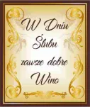 Etykieta na wino - W dniu ślubu zawsze dobre wino - 2
