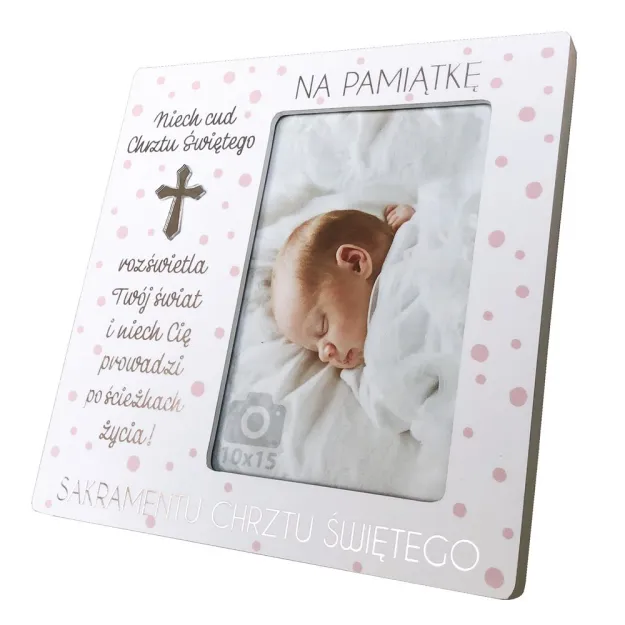 Ramka Kukartka - Na pamiątkę sakramentu Chrztu Świętego