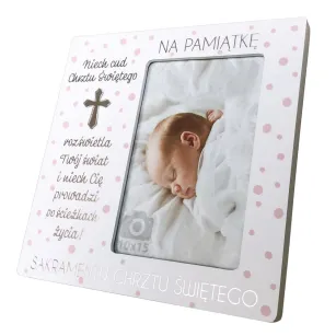 Ramka Kukartka - Na pamiątkę sakramentu Chrztu Świętego