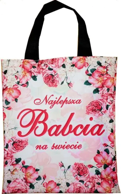 Torba kolorowa - Najlepsza Babcia na świecie (czerwona)