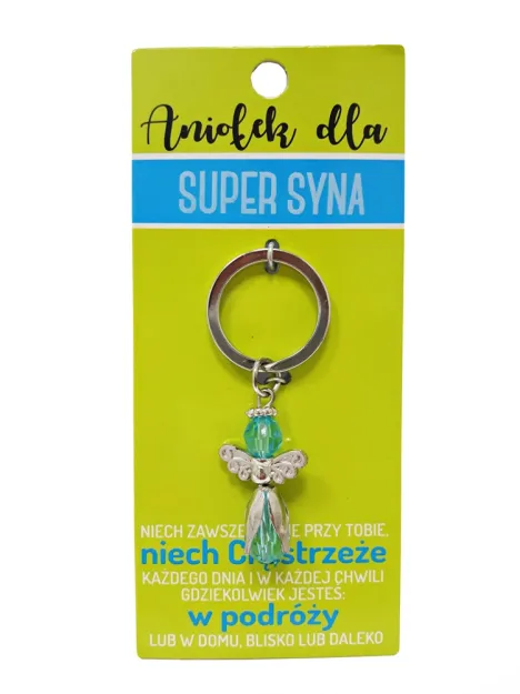 Brelok Kukartka - Aniołek dla - Super Syna
