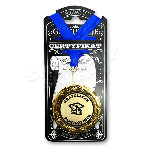 Medal w folii - Gratulacje Pani Inżynier
