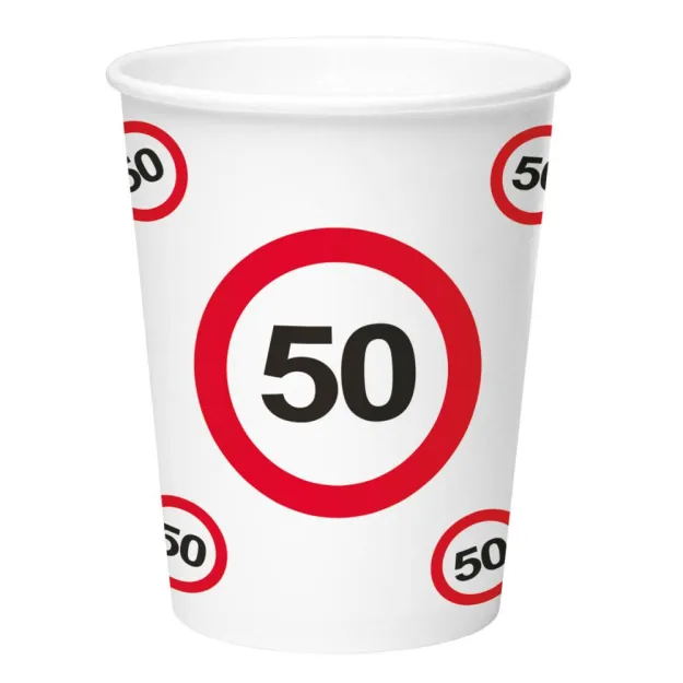 Kubeczki papierowe urodzinowe - 50 (8szt)