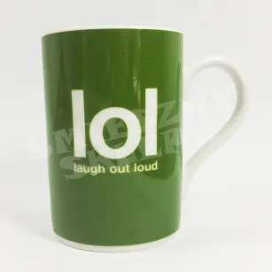 Kubek Kukartka - Lol - Laugh out loud (śmiej się głośno).