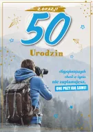 Karnet 3D - Z okazji 50 urodzin