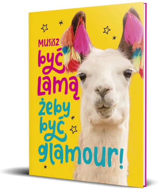 Brulion A5 linia, 96 kartek - Musisz być lamą, żeby być glamour!