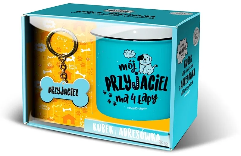 Kubek + adresówka pupil - Mój przyjaciel ma 4 łapy