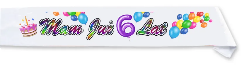 Szarfa dziecięca - Mam już 6 lat