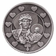 Moneta na szczęście Kukartka - Św. Rodzina - różaniec