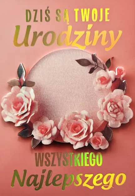 Karnet 3K - Dziś są Twoje urodziny (kwiaty)