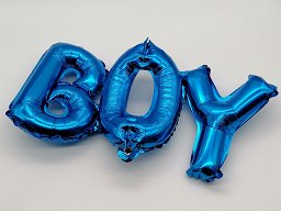 Balon - Boy (niebieski)