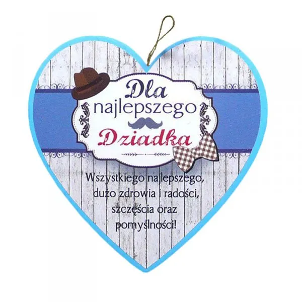 Tabliczka serce mini 2 - Dla najlepszego Dziadka