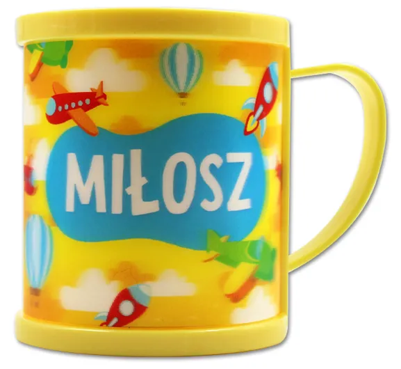 Kubek plastikowy 3D - Miłosz