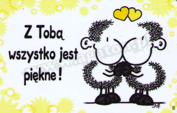 Karta Sheepworld - Z Tobą wszystko jest piękne