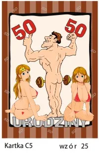Karnet C5 - Pięćdziesiąte urodziny