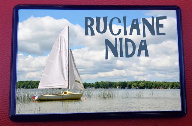 Ruciane Nida - Ramka z magnesem na lodówkę